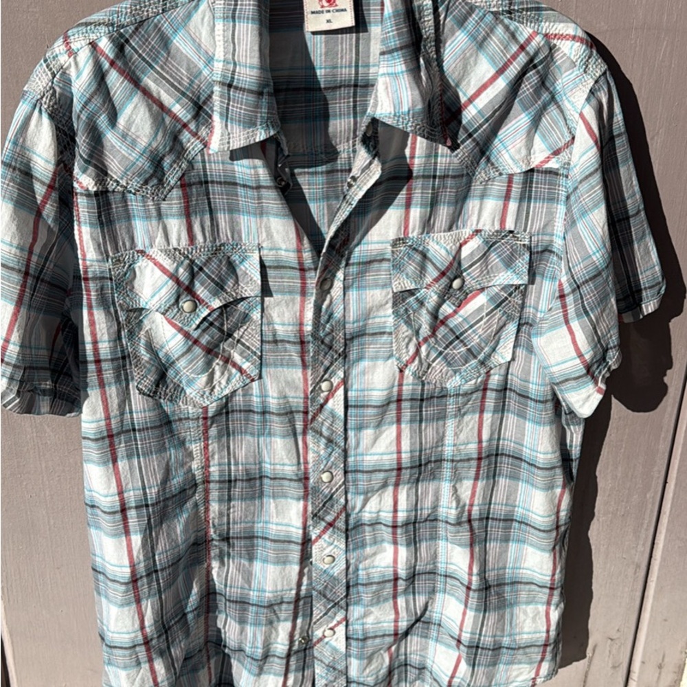 Plaid Short Sleeve Shirt